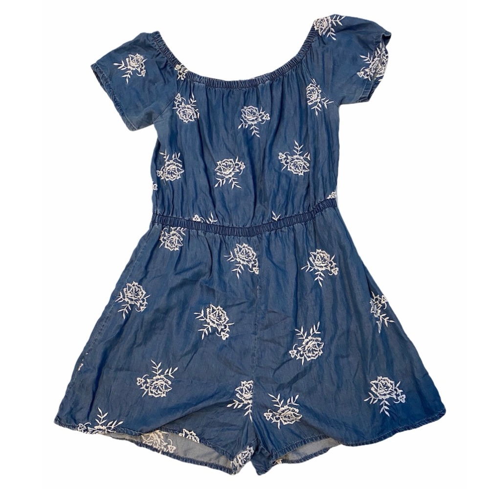 ASOS Miss Selfridge denim romper